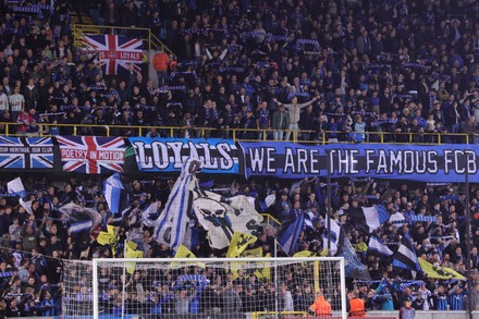 Club Brugge Fans Cheer Prior Uefa Editorial Stock Photo - Stock